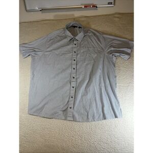 Synrgy Men's Big & Tall 3XLT Geometric Button Up Shirt Short Sleeve